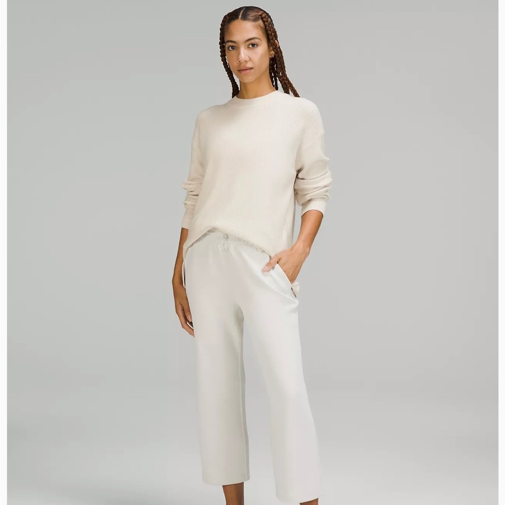Lululemon Merino Wool Blend Ribbed Crew Neck